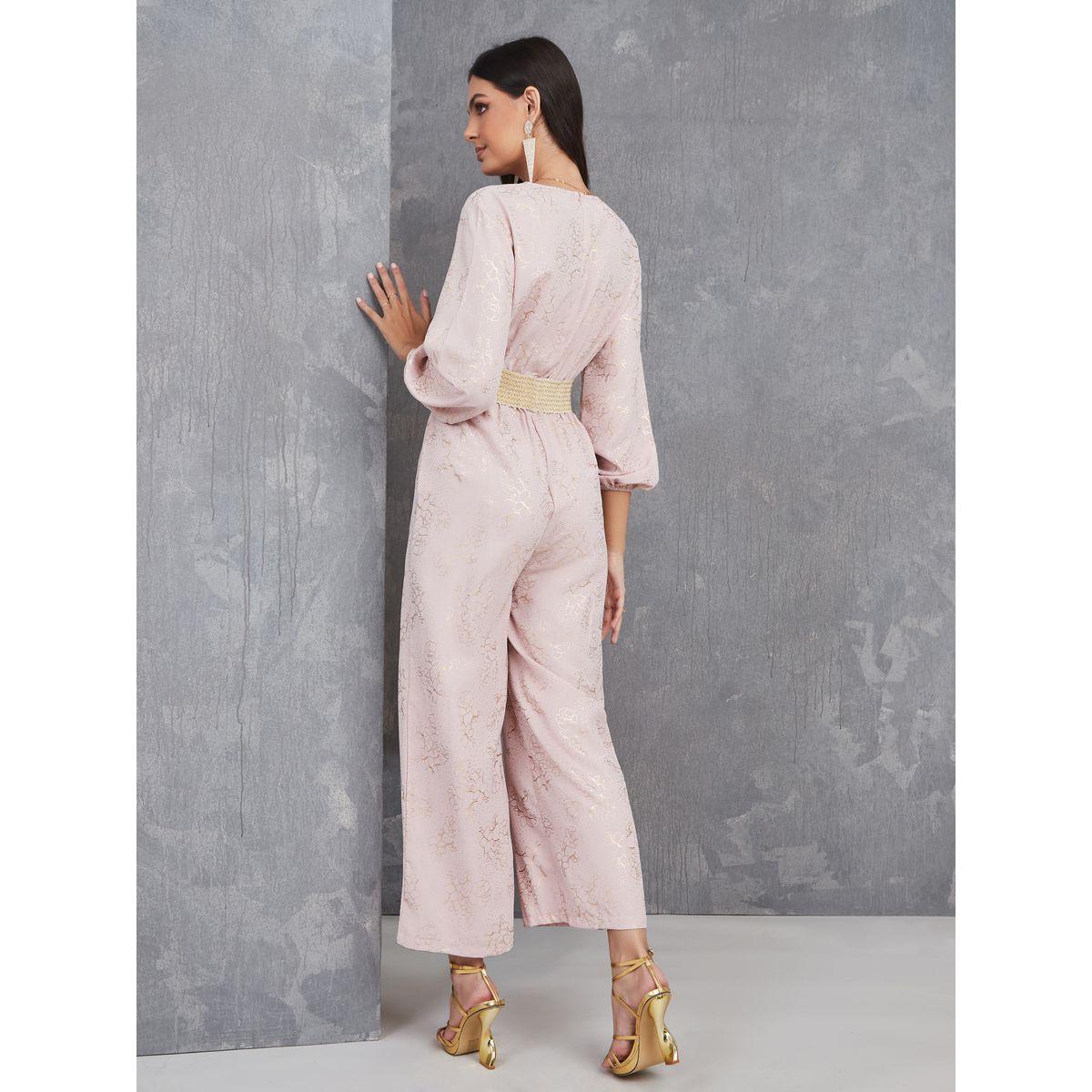Styli Foil Print Embroidered Detail Straight Leg Jumpsuit-women-clothing-jumpsuits-image-4