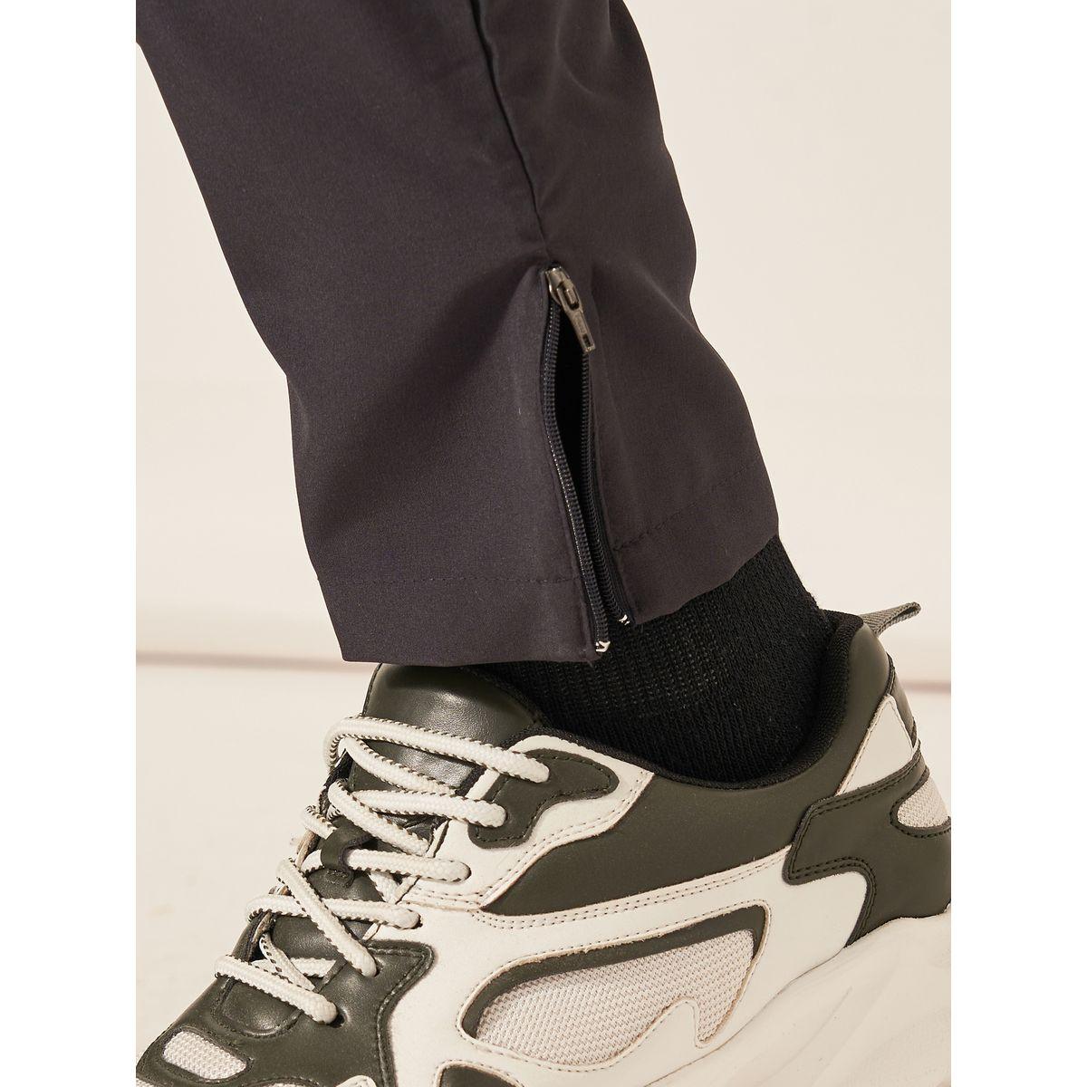 بنطال رياضي منسوج للجري مع حواف بسحَّاب غلق-men-clothing-sportswearandactivewear-bottoms-image-3