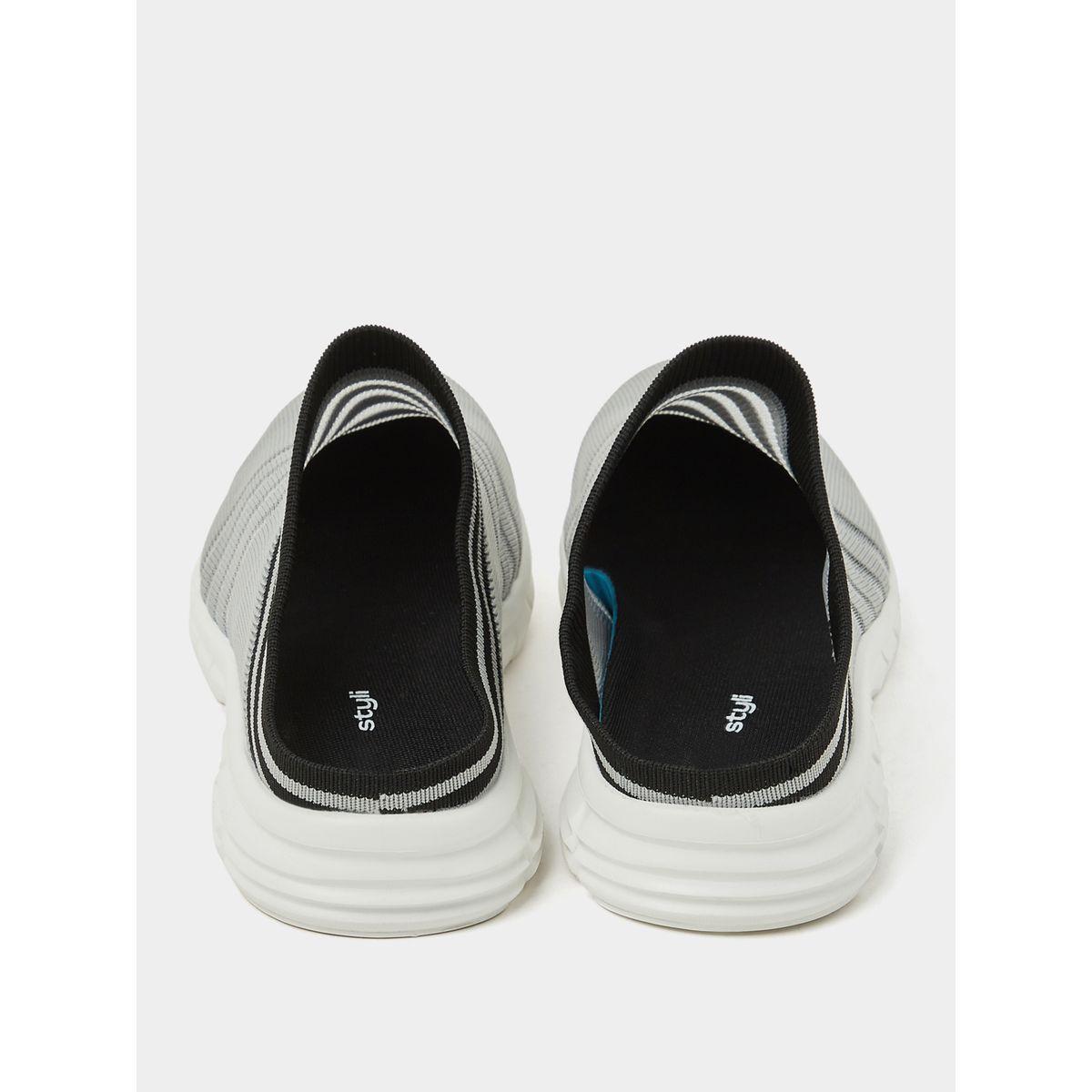 Styli Stripe Upper Detail Open Back Shoes-men-shoes-sneakers-image-4