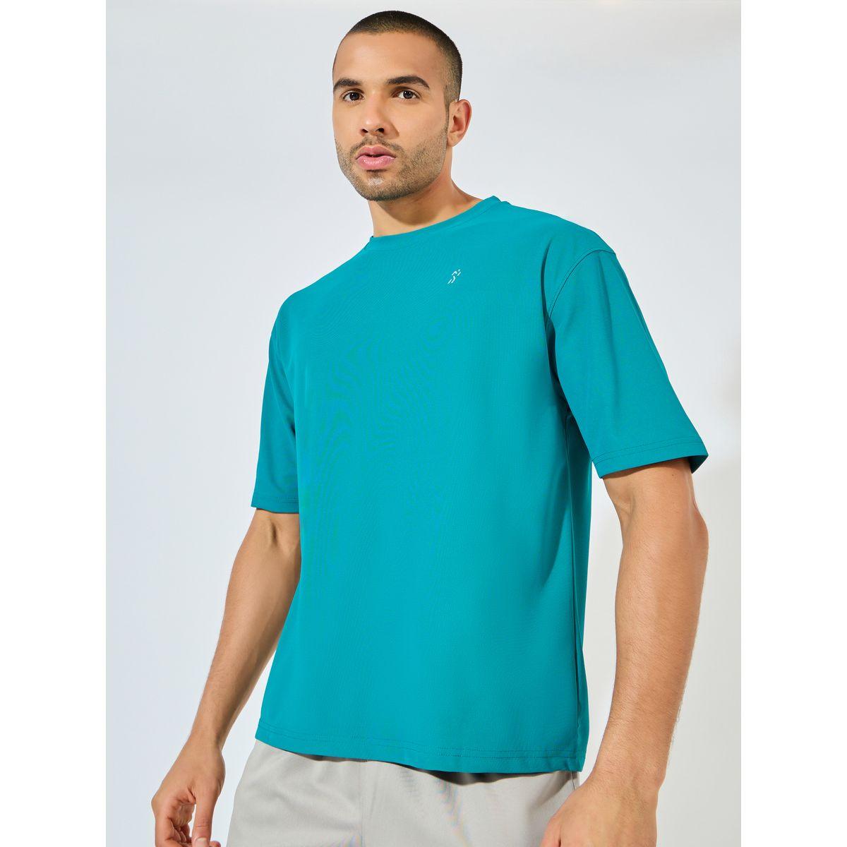 تيشيرت فضفاض بشعار عاكس للإضاءة-men-clothing-sportswearandactivewear-tshirtsandpolos-image-1