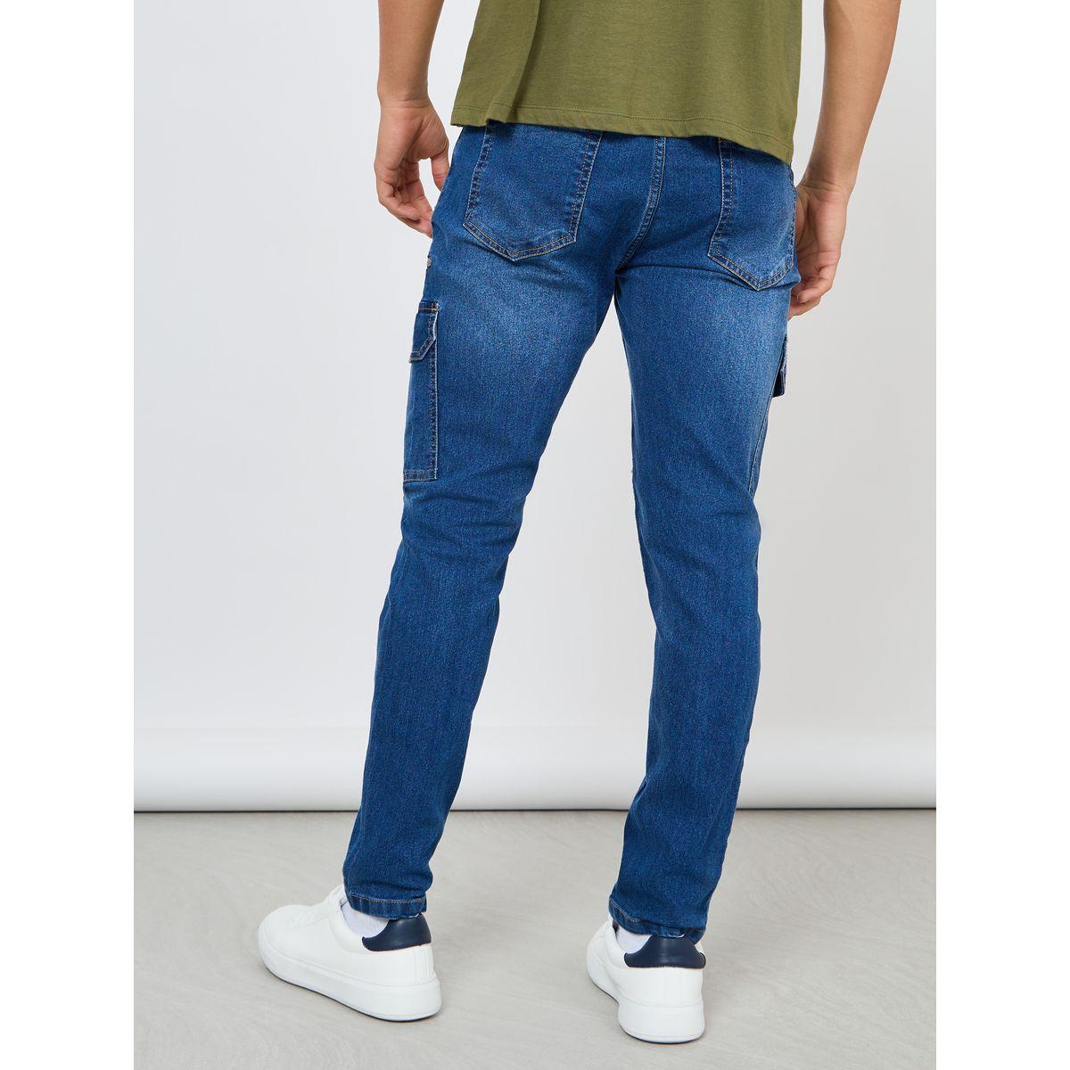 Styli Slim Fit Cargo Jeans with Panel Detail-men-clothing-bottoms-jeans-image-4