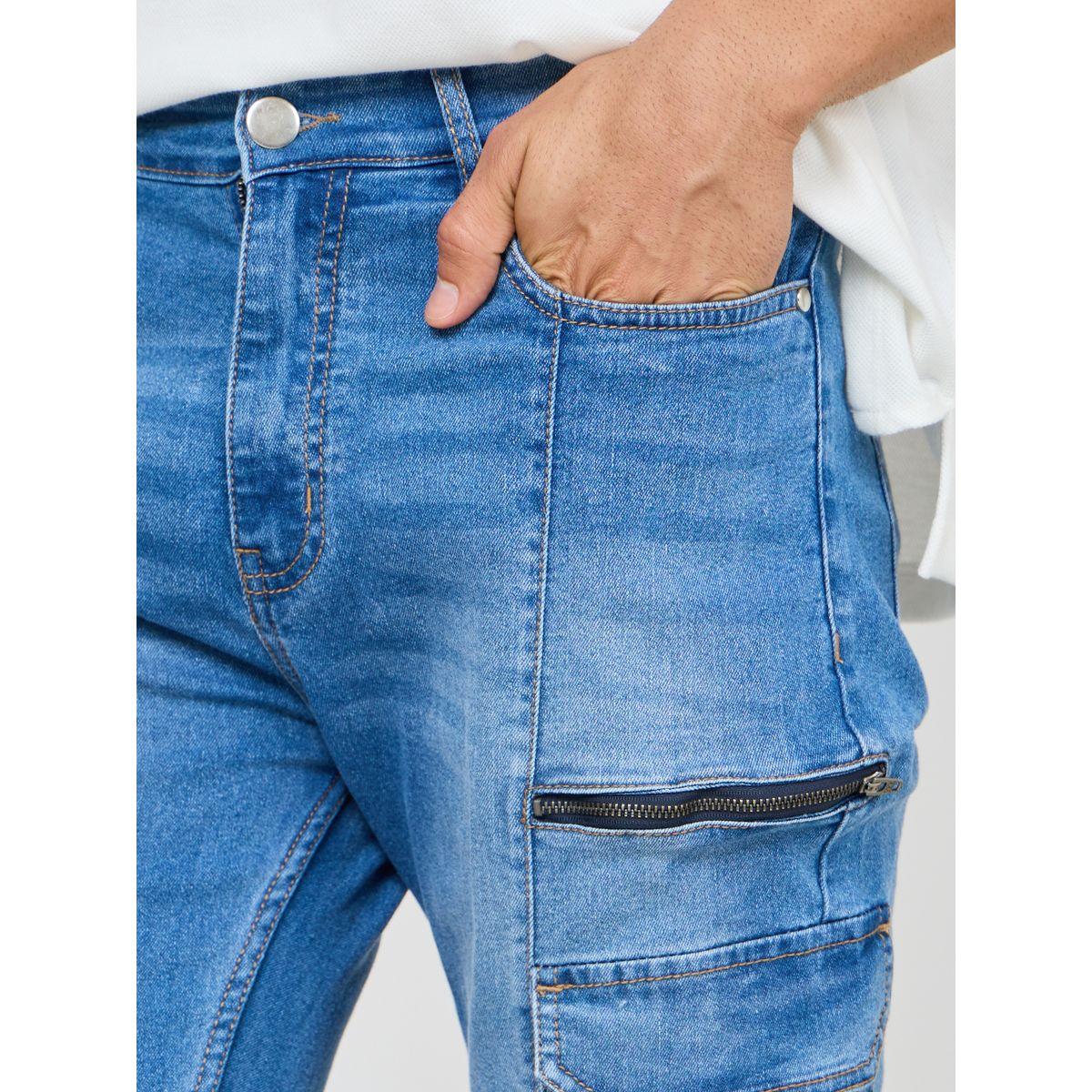 Styli Slim Fit Cargo Jeans with Panel Detail-men-clothing-bottoms-jeans-image-3