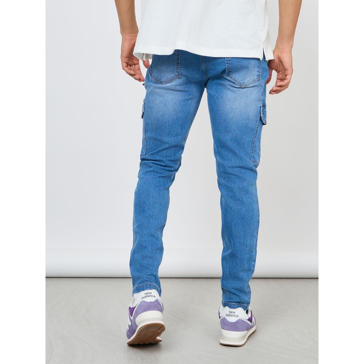 Styli Slim Fit Cargo Jeans with Panel Detail-men-clothing-bottoms-jeans-image-4