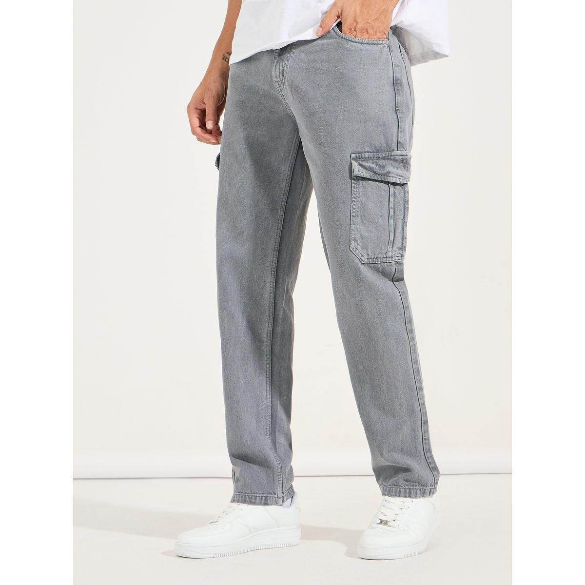 Styli Overdyed Cargo Pocket Straight Fit Jeans-men-clothing-bottoms-jeans-image-1