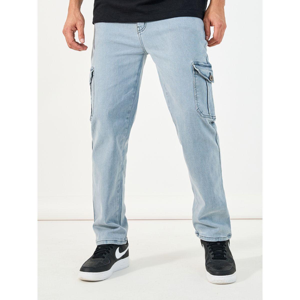 Styli Overdyed Cargo Pocket Straight Fit Jeans-men-clothing-bottoms-jeans-image-1