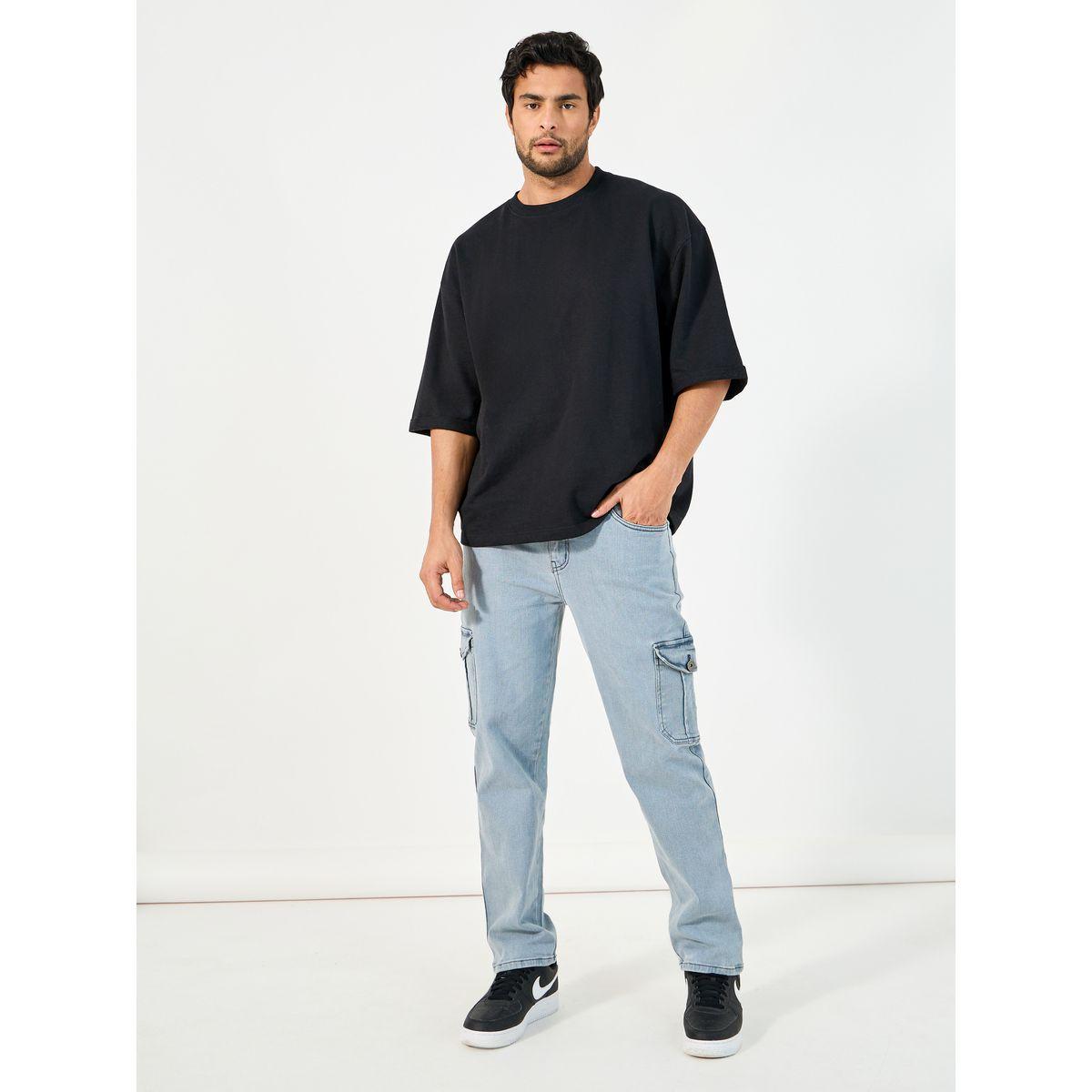 Styli Overdyed Cargo Pocket Straight Fit Jeans-men-clothing-bottoms-jeans-image-2