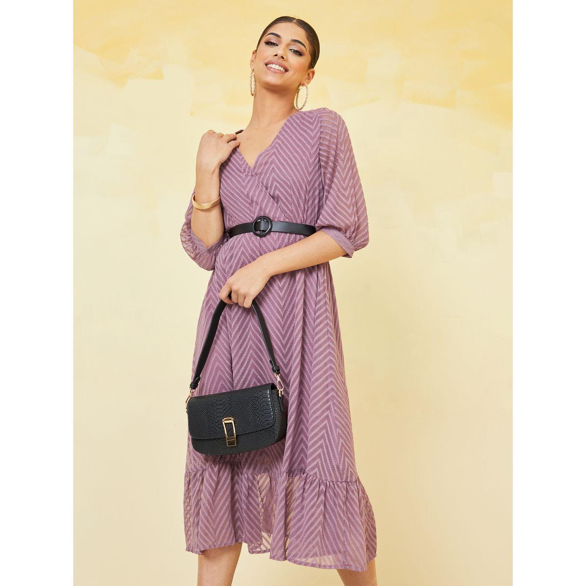 فستان ميدي بحزام خصر-women-clothing-dresses-image-1