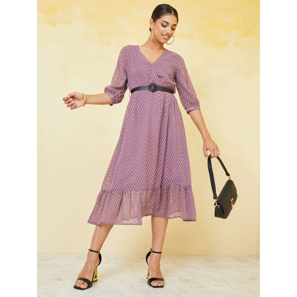 فستان ميدي بحزام خصر-women-clothing-dresses-image-2