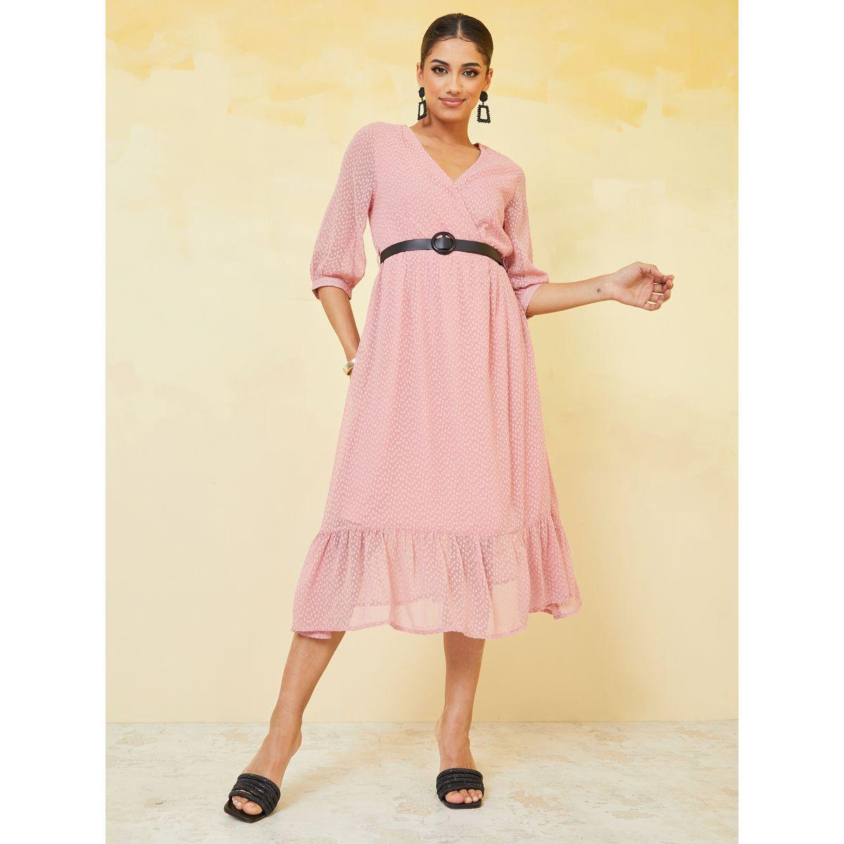 فستان ميدي بحزام خصر-women-clothing-dresses-image-2
