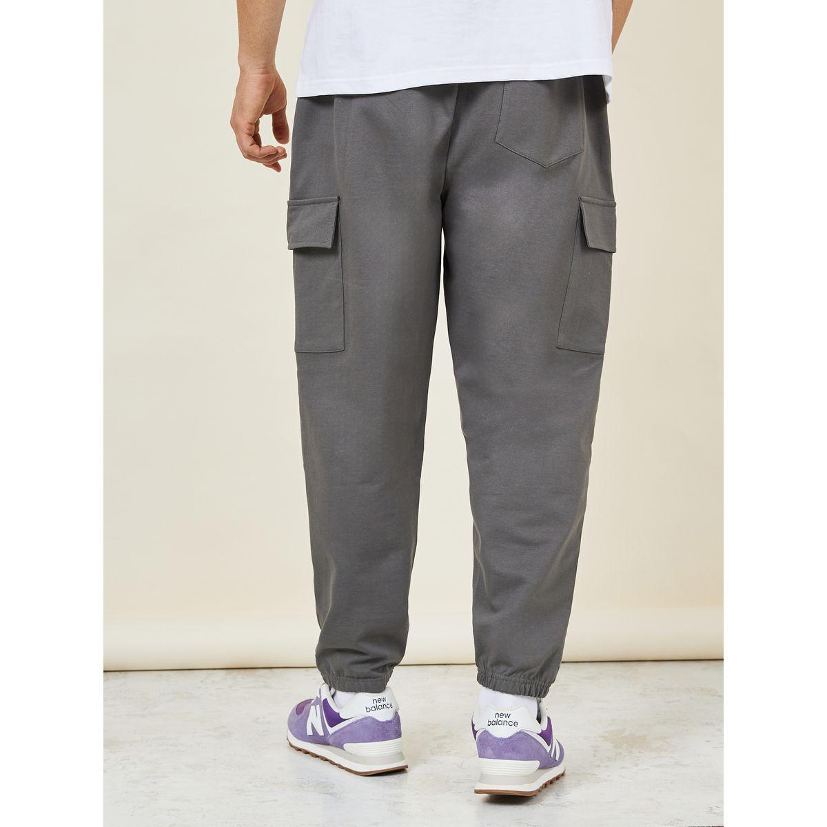 Styli Oversized Fit Drawcord Waistband Cargo Joggers-men-clothing-bottoms-joggers-image-4