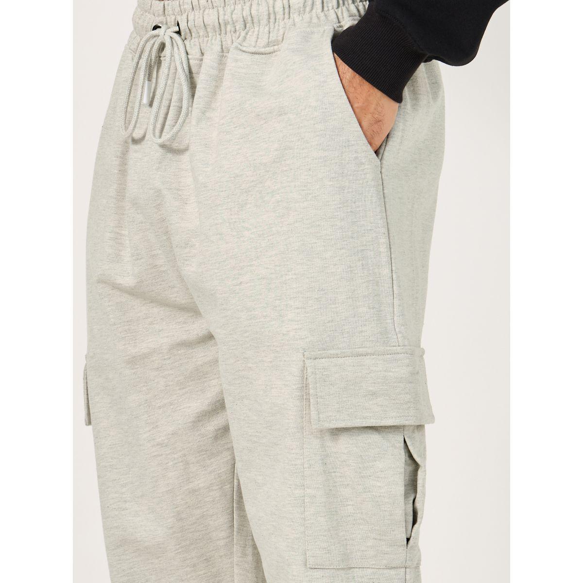 Styli Oversized Fit Cargo Joggers with Elasticated Hem-men-clothing-bottoms-joggers-image-3