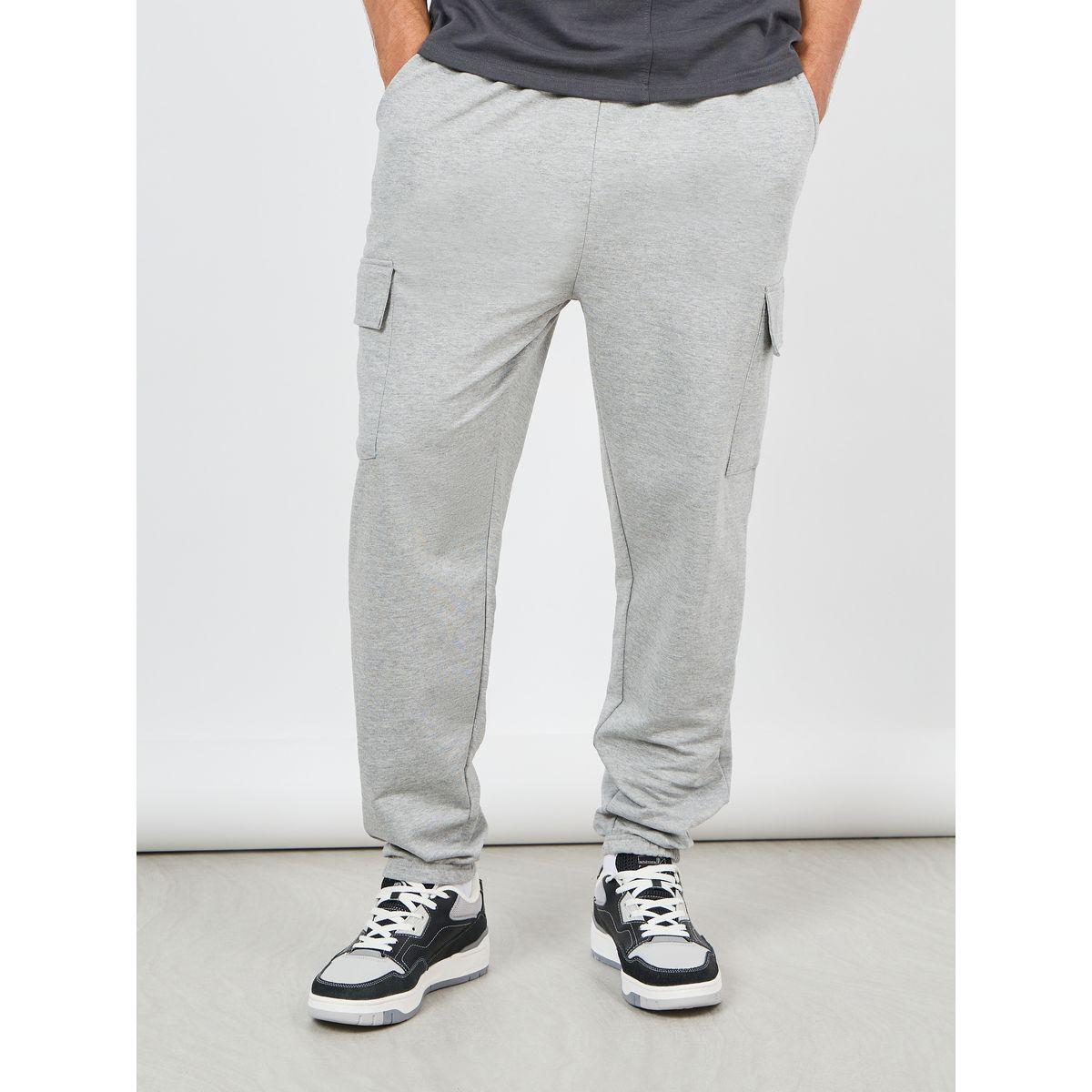 Styli Oversized Melange Cargo Cuff Jogger-men-clothing-bottoms-joggers-image-1