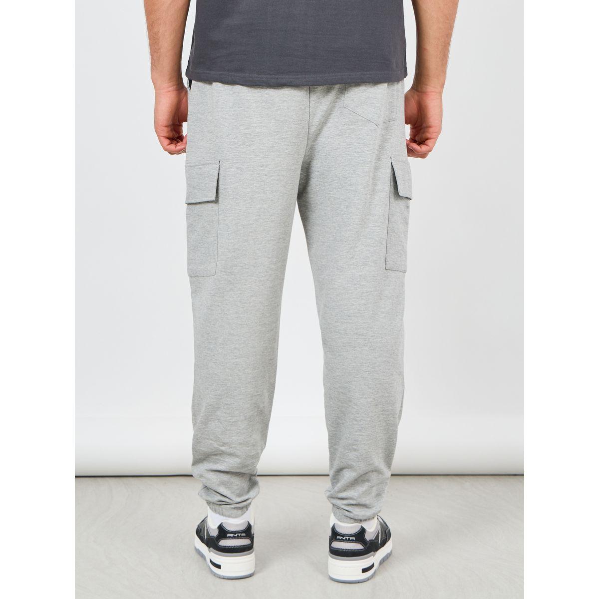 Styli Oversized Melange Cargo Cuff Jogger-men-clothing-bottoms-joggers-image-4