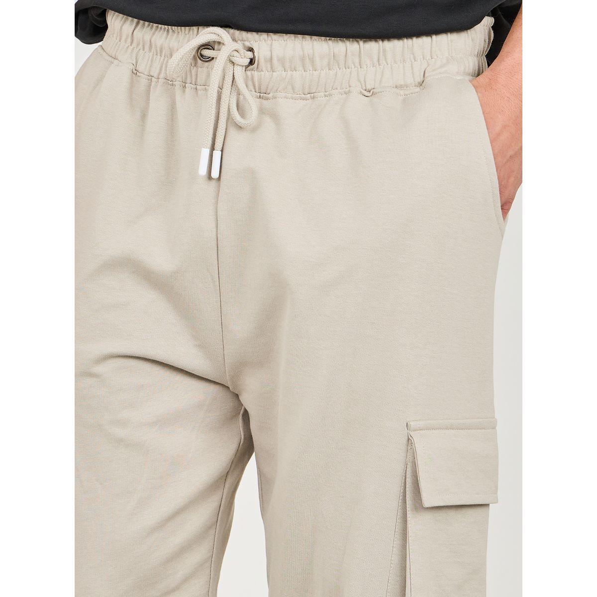 Styli Oversized Fit Cargo Joggers with Elasticated Hem-men-clothing-bottoms-joggers-image-3