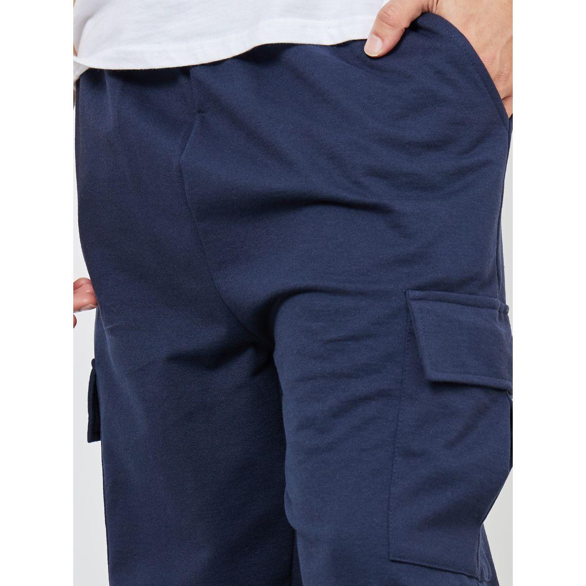 Styli Oversized Fit Cargo Joggers with Elasticated Hem-men-clothing-bottoms-joggers-image-4