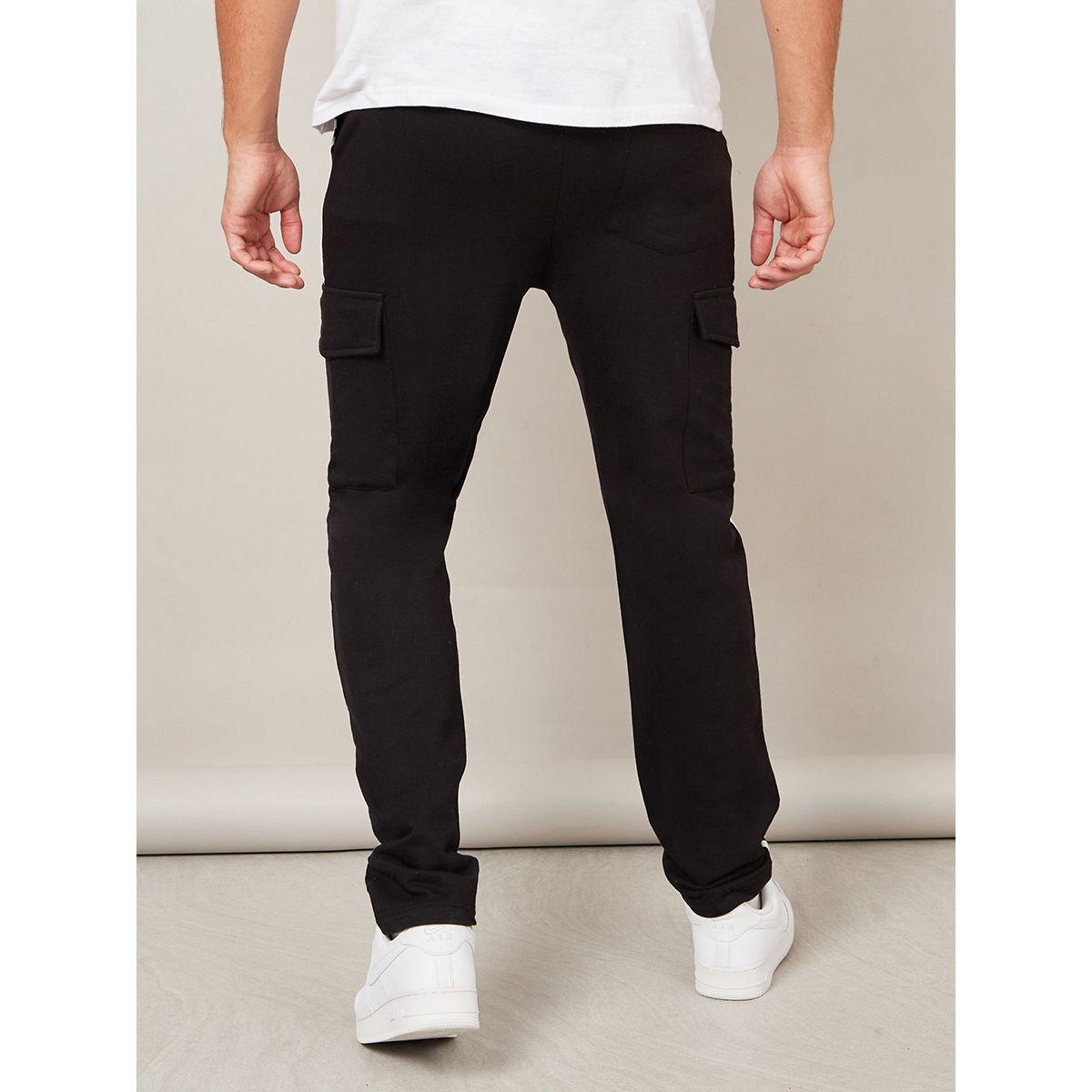 Styli Open Hem Cargo Joggers with Side Tape-men-clothing-bottoms-joggers-image-3