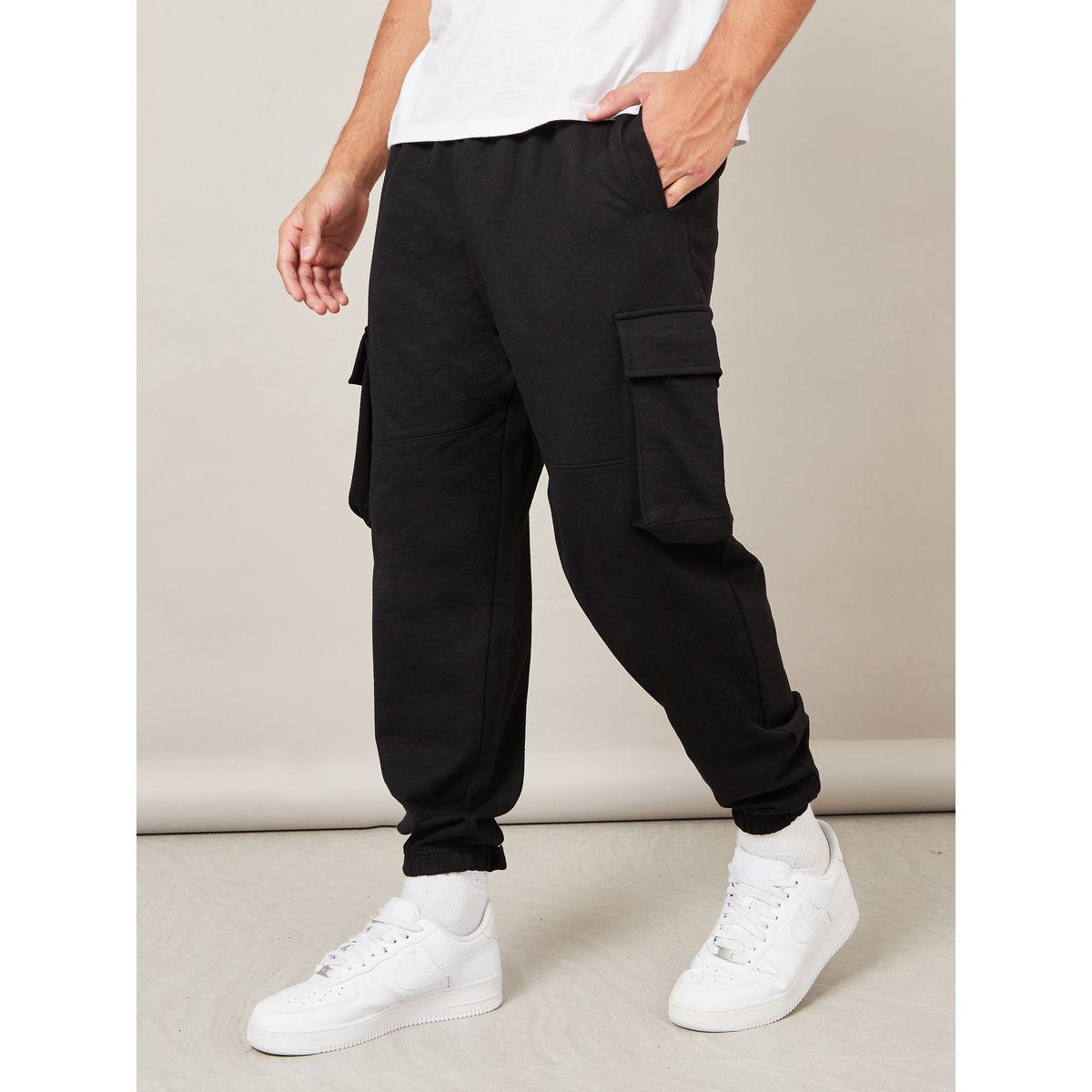 Styli Oversized Cut and Sew Detail Cargo Joggers-men-clothing-bottoms-joggers-image-1
