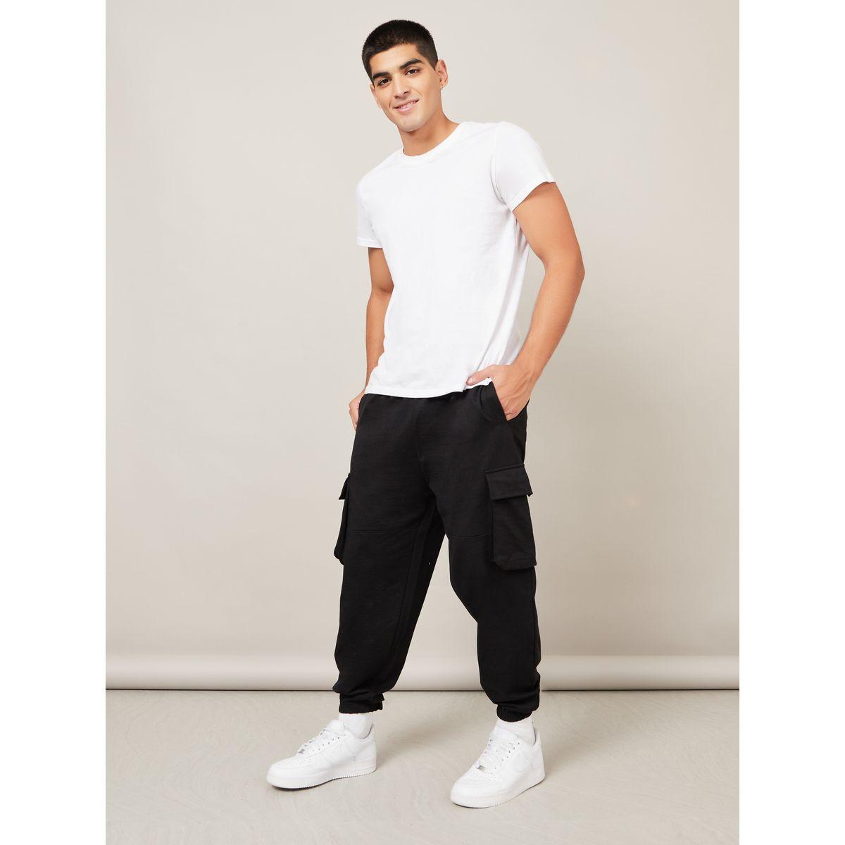 Styli Oversized Cut and Sew Detail Cargo Joggers-men-clothing-bottoms-joggers-image-2