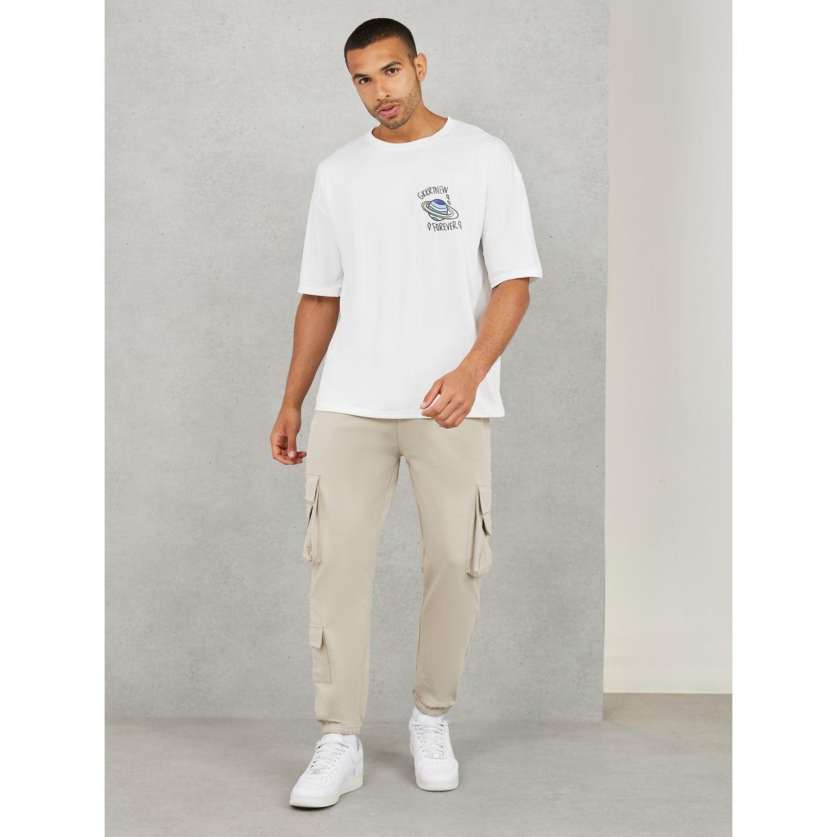 Styli Solid Cargo Jogger with Zipper Pockets-men-clothing-bottoms-joggers-image-2