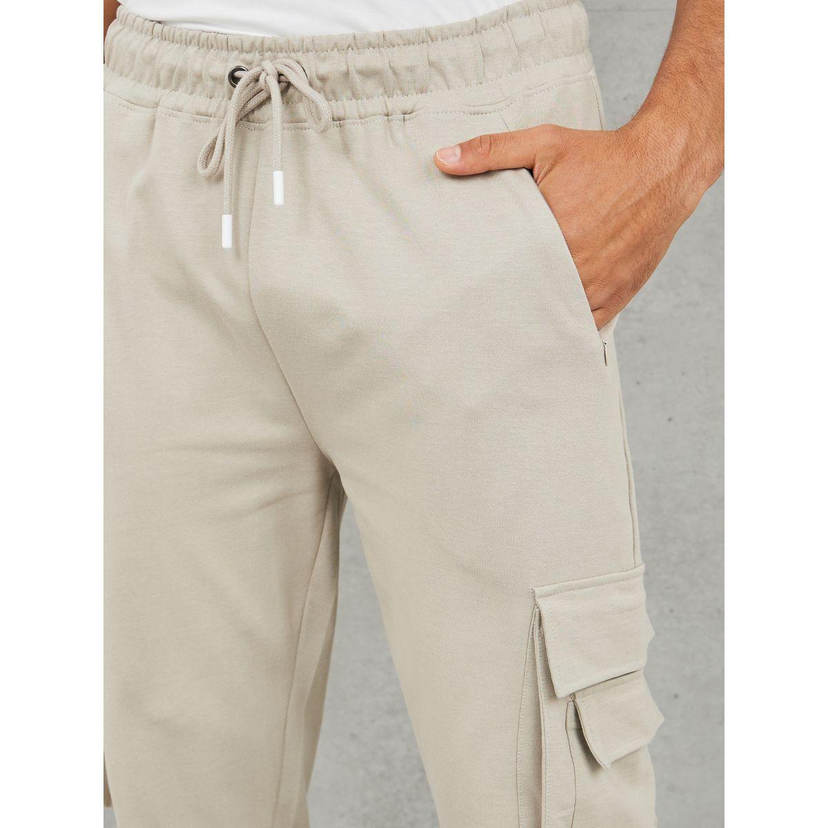 Styli Solid Cargo Jogger with Zipper Pockets-men-clothing-bottoms-joggers-image-3