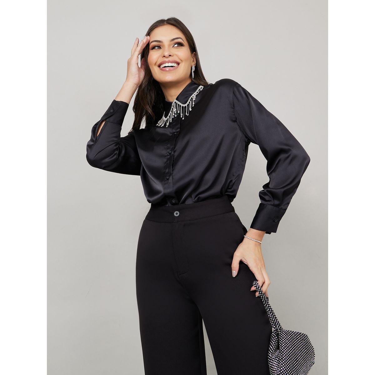 Styli Limited Embellished Collar Longline Shirt-women-clothing-shirtsandblouses-shirts-image-1
