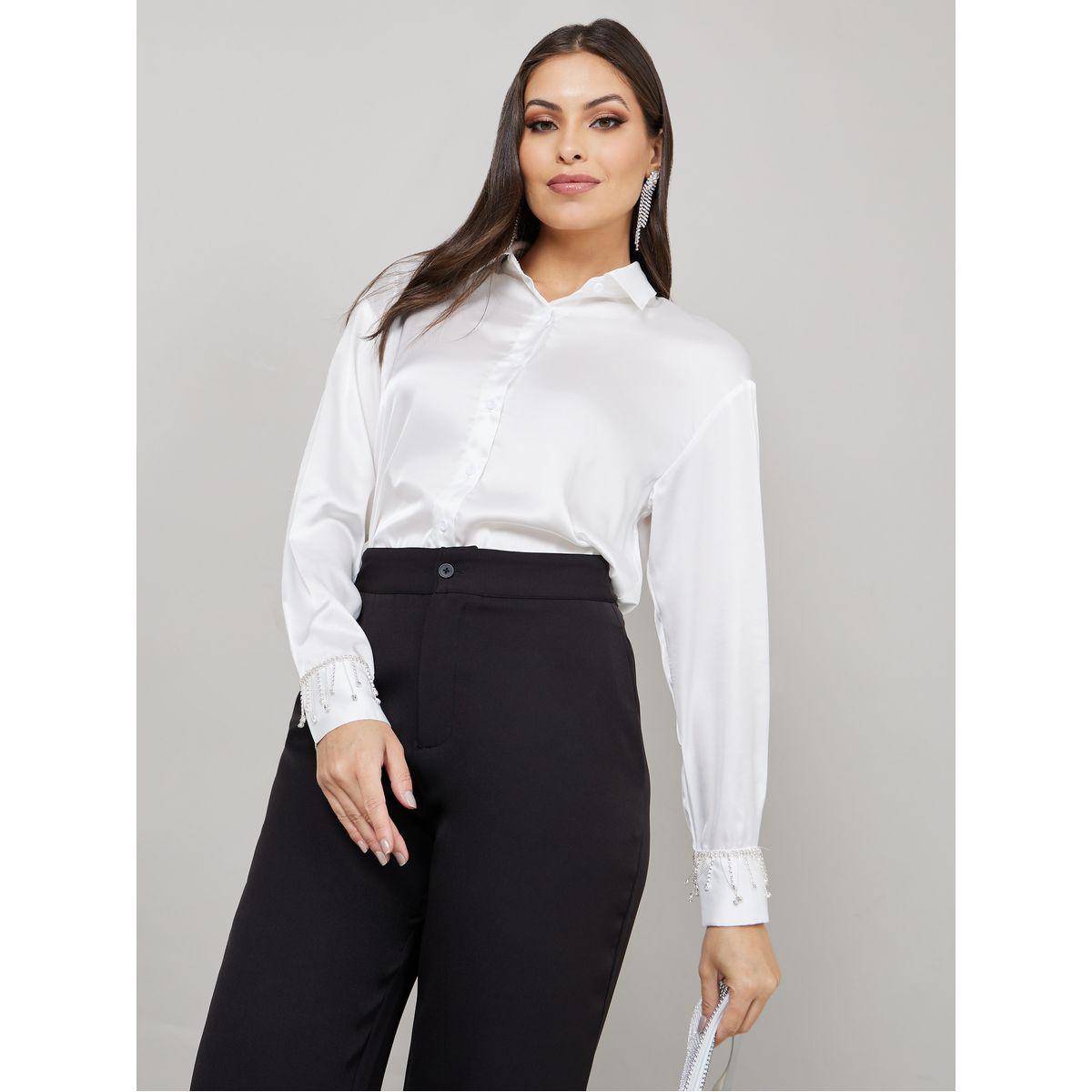 بلوزة طويلة بأساور وأزرار-women-clothing-shirtsandblouses-shirts-image-1