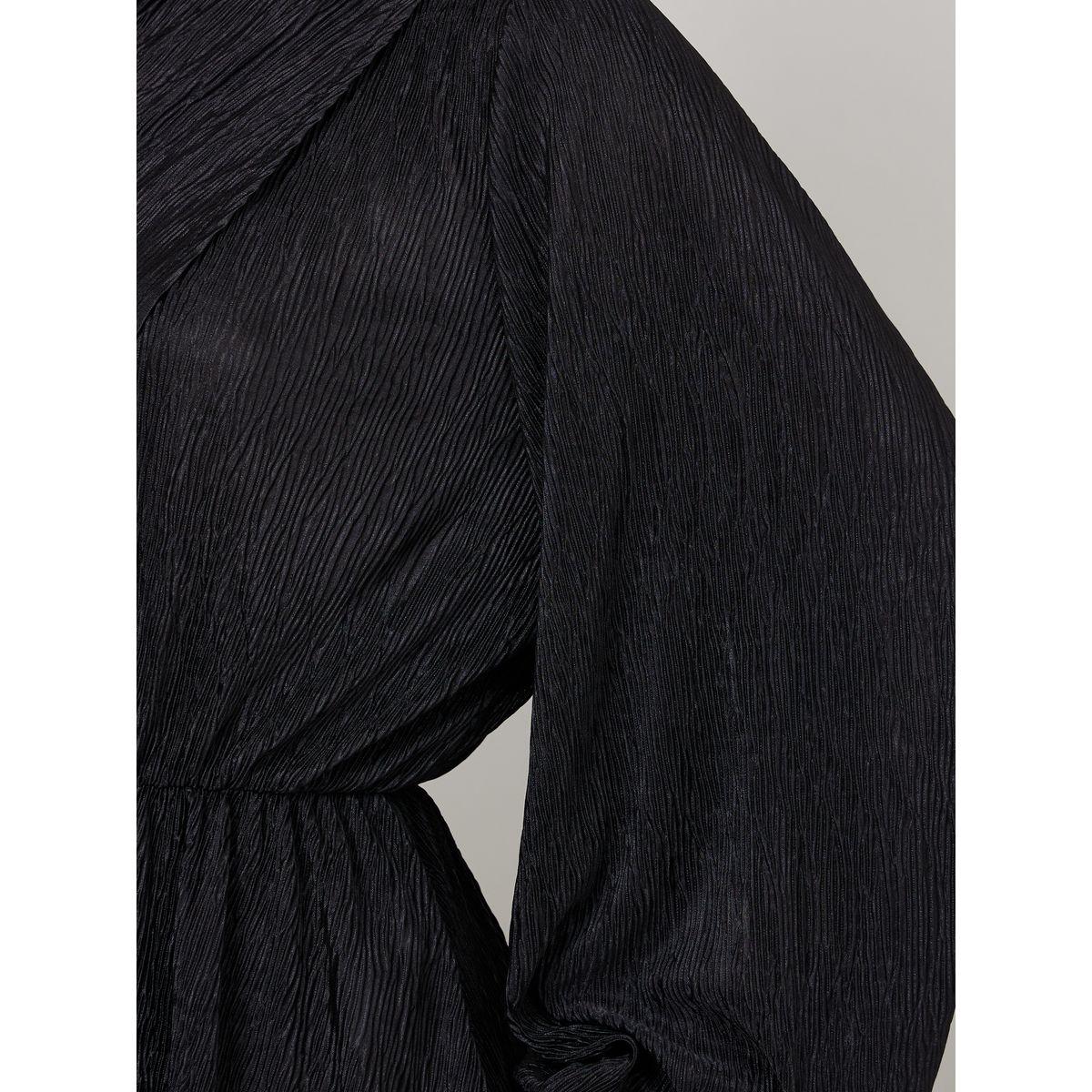 بلوزة بليسيه بأكمام كيب-women-clothing-shirtsandblouses-blouses-image-3