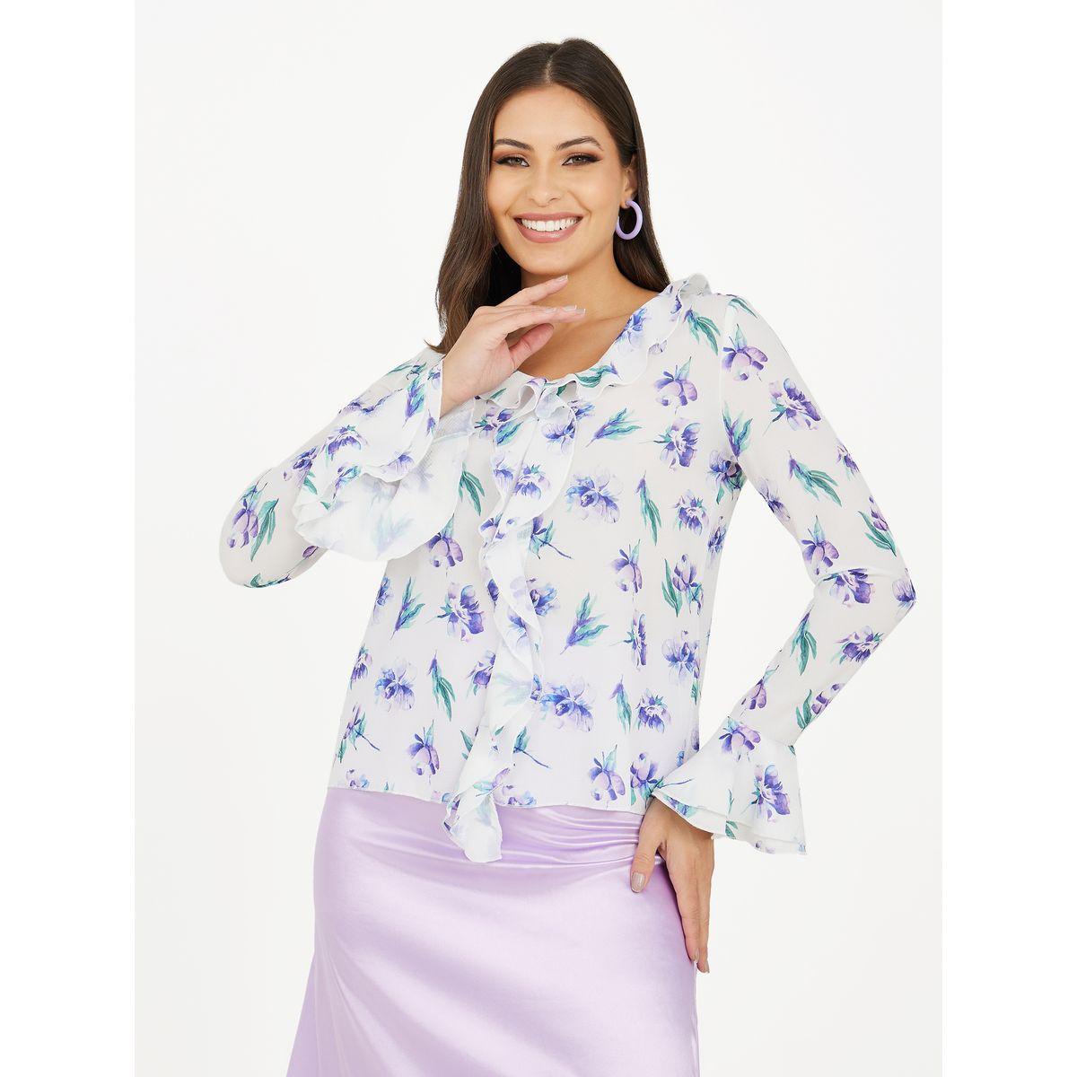Styli Limited Floral Print Ruffle Detail Blouse-women-clothing-shirtsandblouses-blouses-image-3