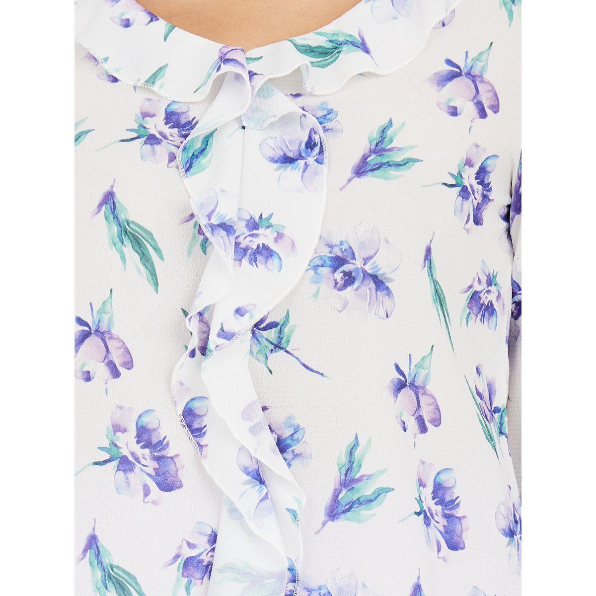 بلوزة مطبعة بزهور ومزينة بكشكش-women-clothing-shirtsandblouses-blouses-image-4