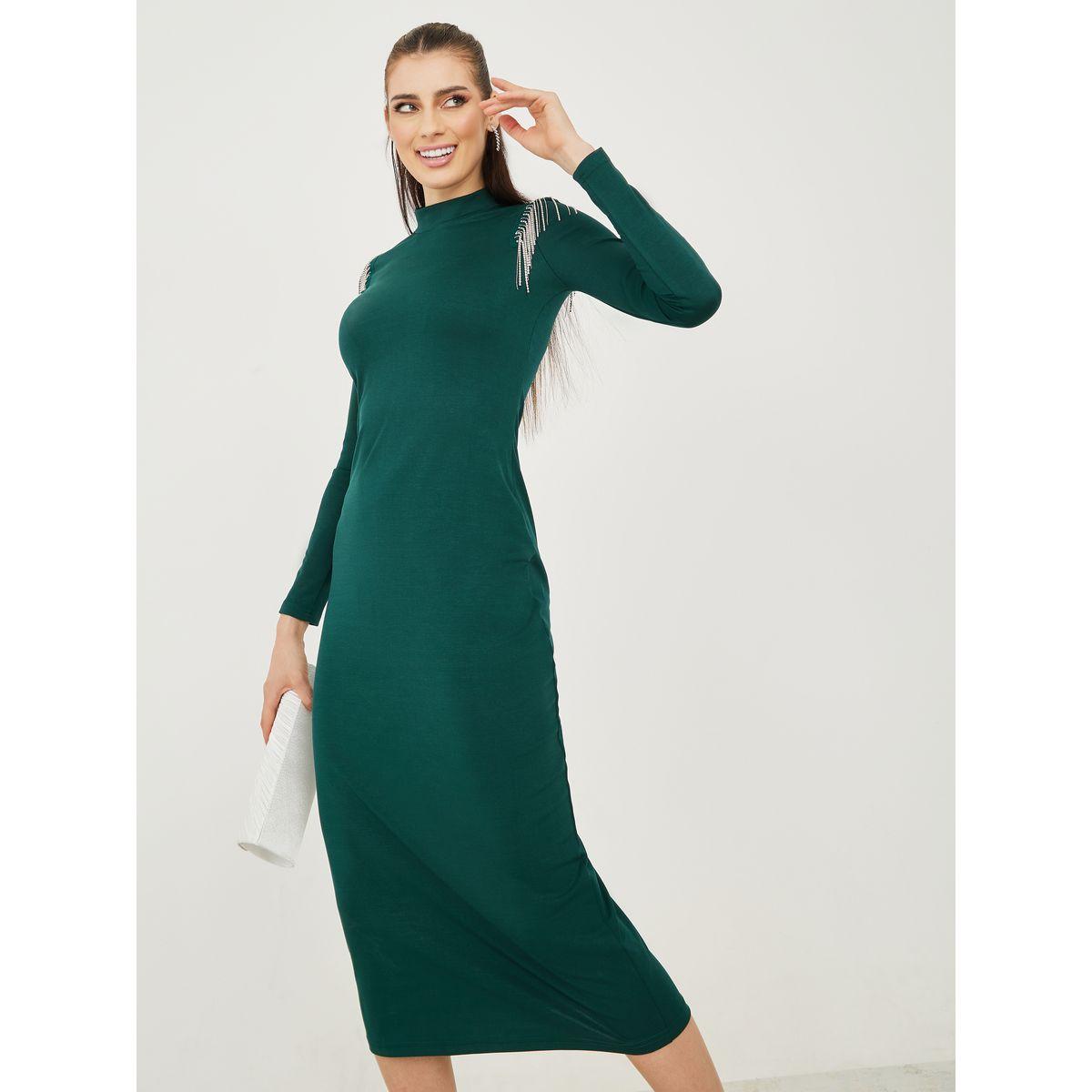 فستان ميدي بياقة عالية-women-clothing-dresses-image-2