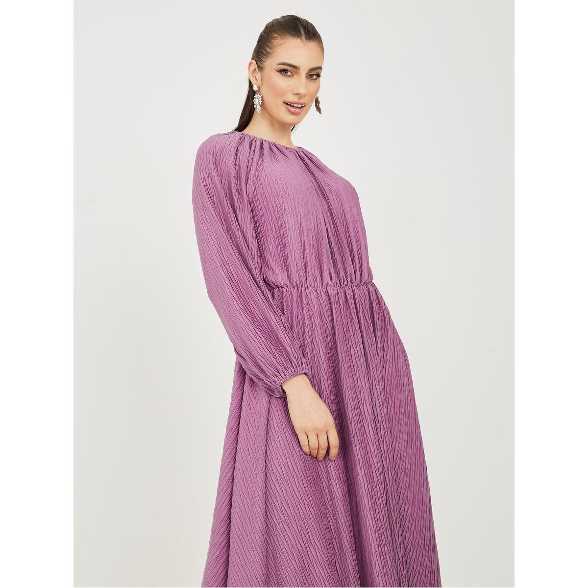 فستان طويل مزين بكسرات-women-clothing-dresses-image-2