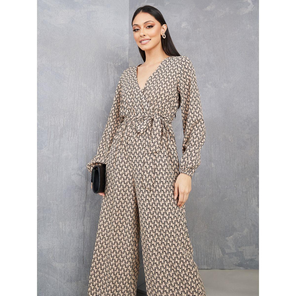 جمبسوت واسع الأرجل مطبع بالكامل-women-clothing-jumpsuits-image-2
