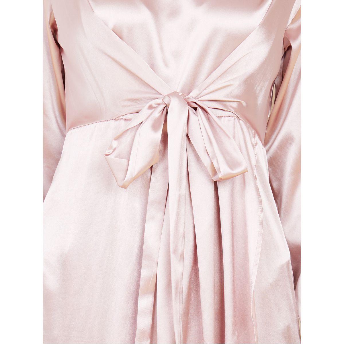Styli Front Tie Up Satin A-Line Maxi Dress-women-clothing-dresses-image-3