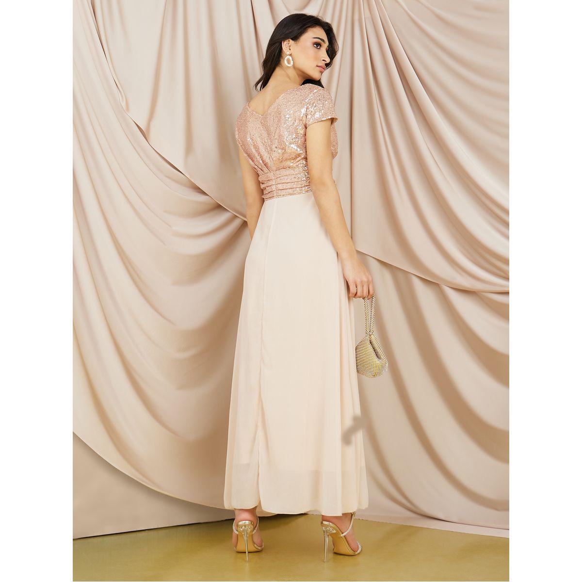 Styli Sequin Detail A-Line Maxi Dress-women-clothing-dresses-image-4