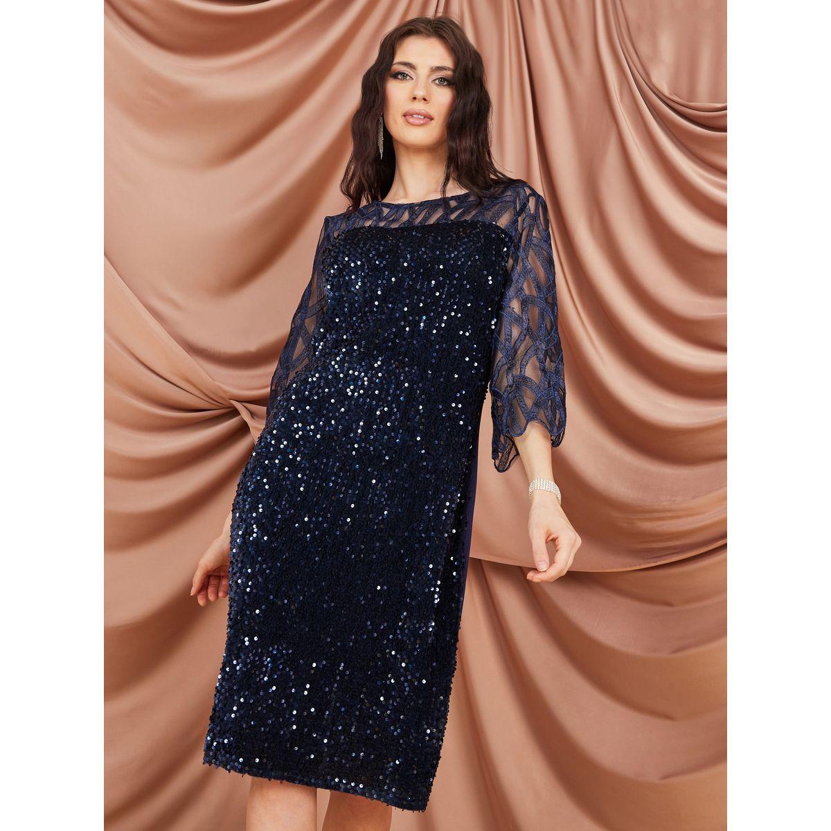 Styli Sequined Embellished Sheath Midi Dress-women-clothing-dresses-image-1