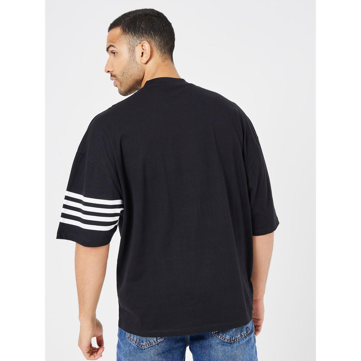 تيشيرت بقصة بوكسي واكمام بخطوط-men-clothing-tshirtsandpolos-tshirts-image-4