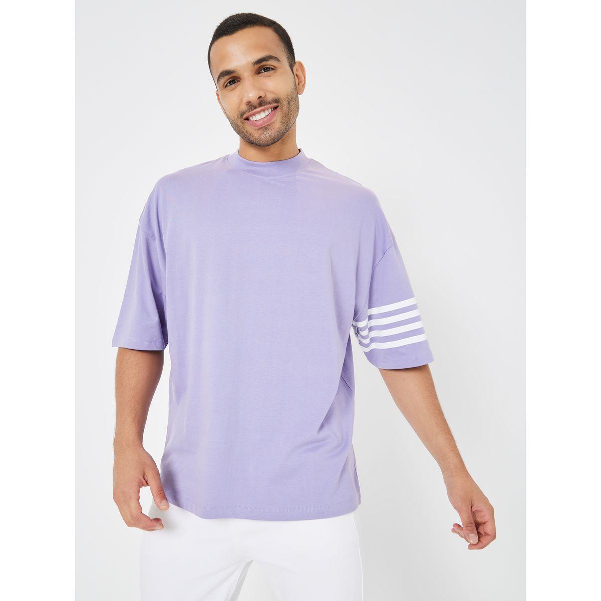 Styli Striped Sleeve Boxy Fit Compact Jersey T-Shirt-men-clothing-tshirtsandpolos-tshirts-image-1