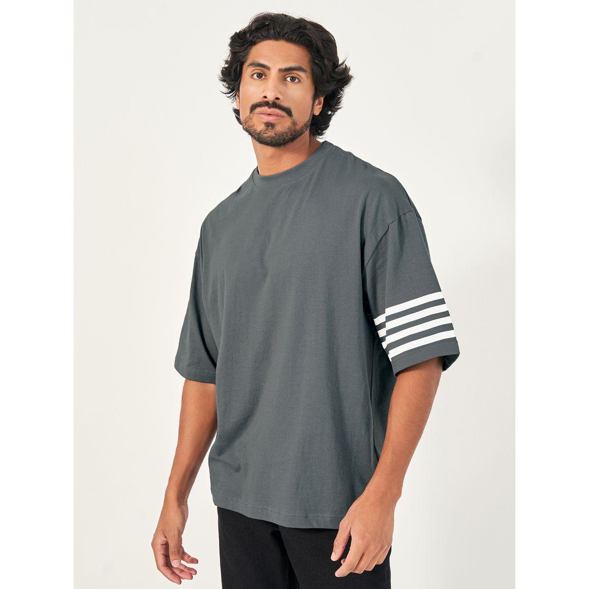Styli Striped Sleeve Boxy Fit Compact Jersey T-Shirt-men-clothing-tshirtsandpolos-tshirts-image-1