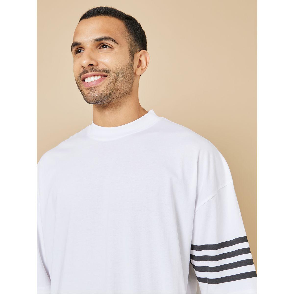 Styli Striped Sleeve Boxy Fit Compact Jersey T-Shirt-men-clothing-tshirtsandpolos-tshirts-image-4