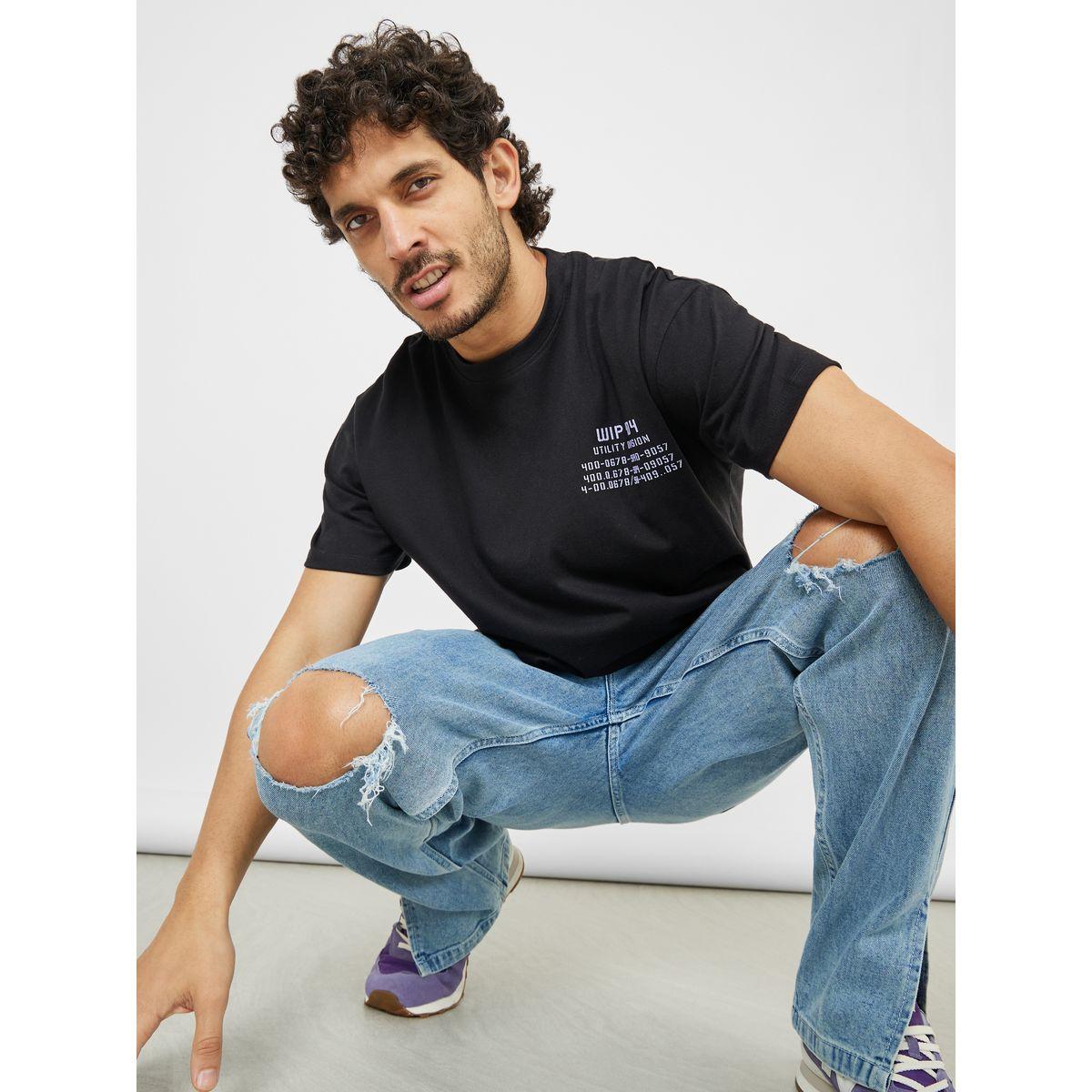 Styli Slogan Print Oversized Jersey T-Shirt-men-clothing-tshirtsandpolos-tshirts-image-1