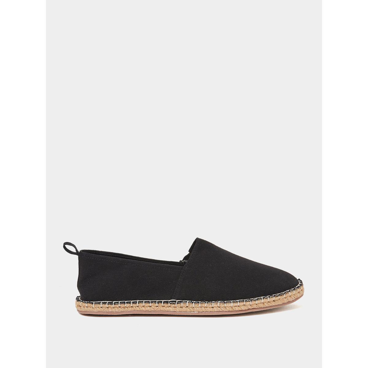 Styli Canvas Espadrille with Contrast Jute Sole-men-shoes-loafersandmoccasins-image-1