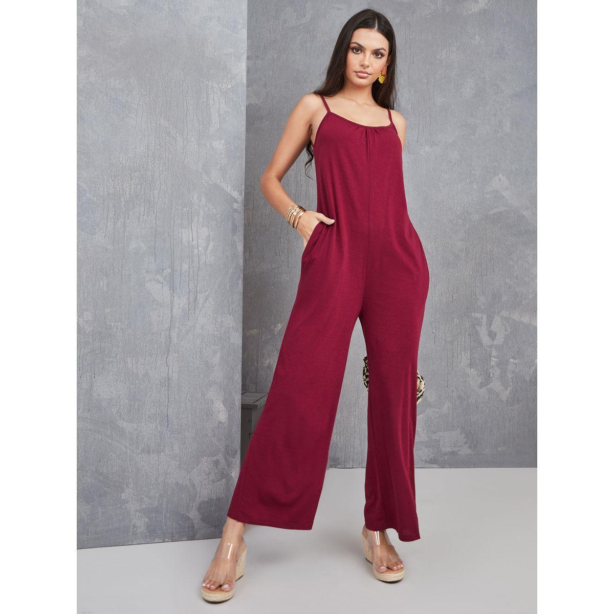 Styli Solid Wide Leg Cami Jumpsuit-women-clothing-jumpsuits-image-1