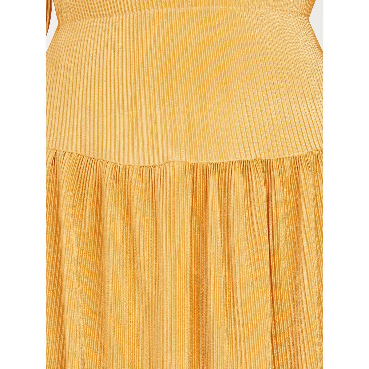 فستان ميدي بليسيه مزين بكسرات-women-clothing-dresses-image-3