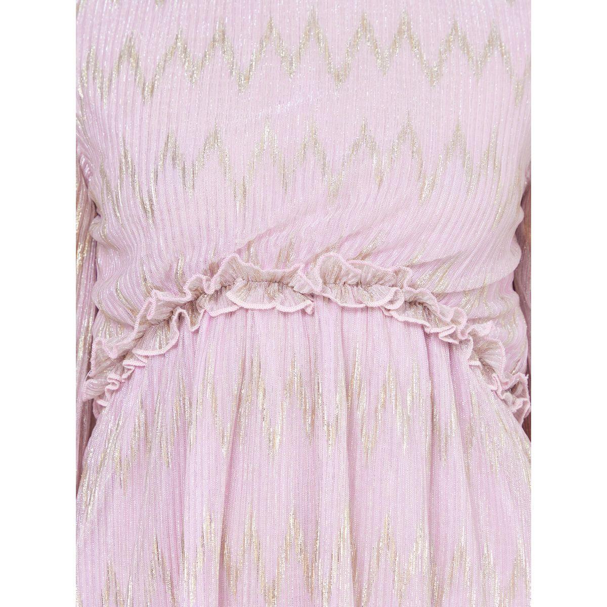 Styli Round Neck Shimmer Georgette A-Line Midi Dress-women-clothing-dresses-image-3