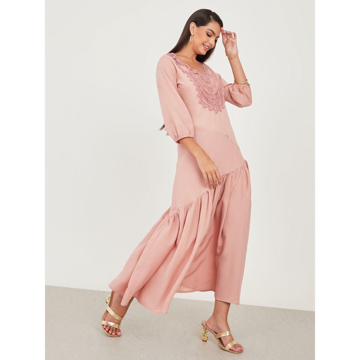 Styli Embroidered Lace Insert Drop Waist Maxi Dress-women-clothing-dresses-image-1