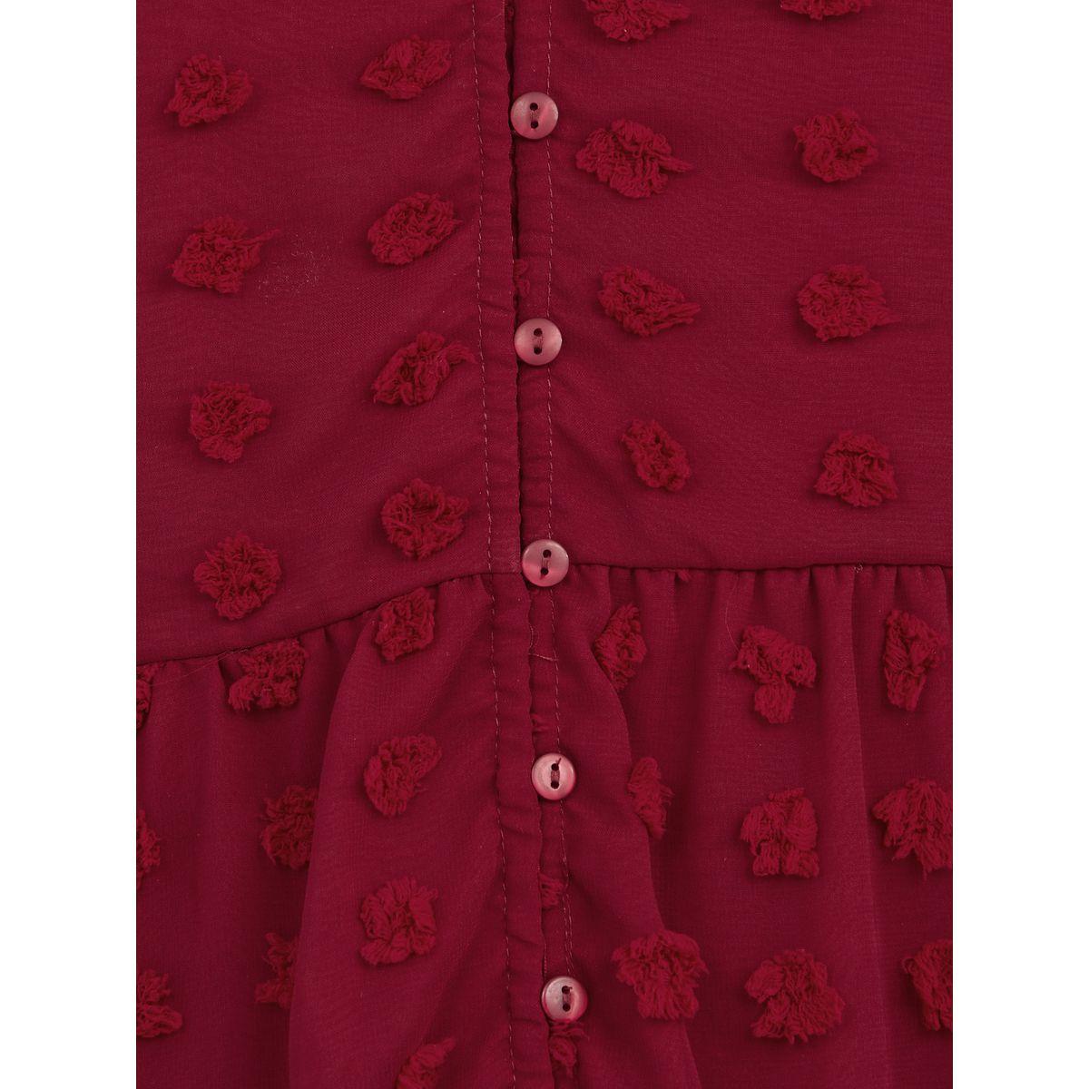 Styli Dobby Tiered Midi Dress with Button Loop-women-clothing-dresses-image-3