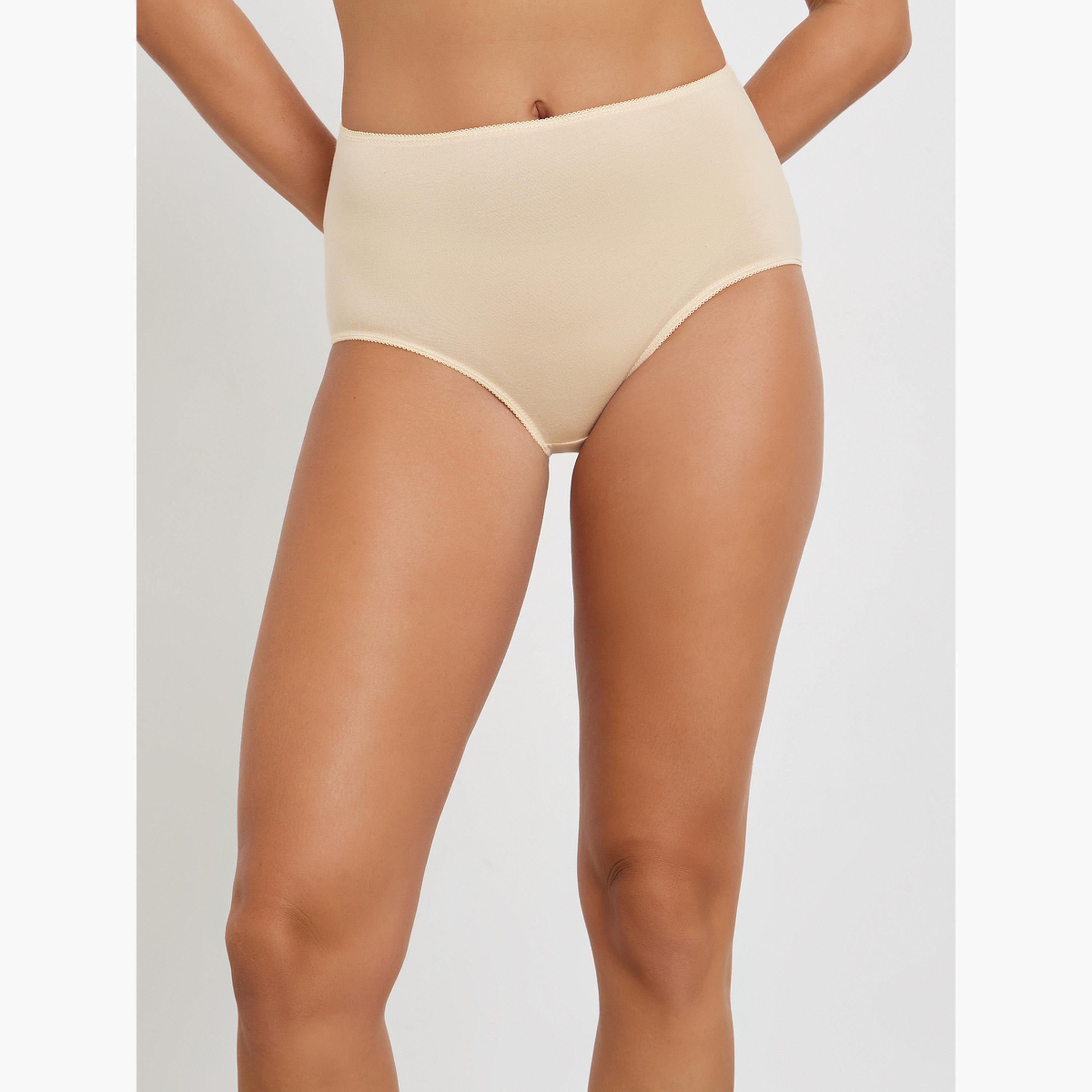 Styli Women  Pack of 5 - Cotton Solid Full Briefs-women-clothing-lingerie-panties-image-2
