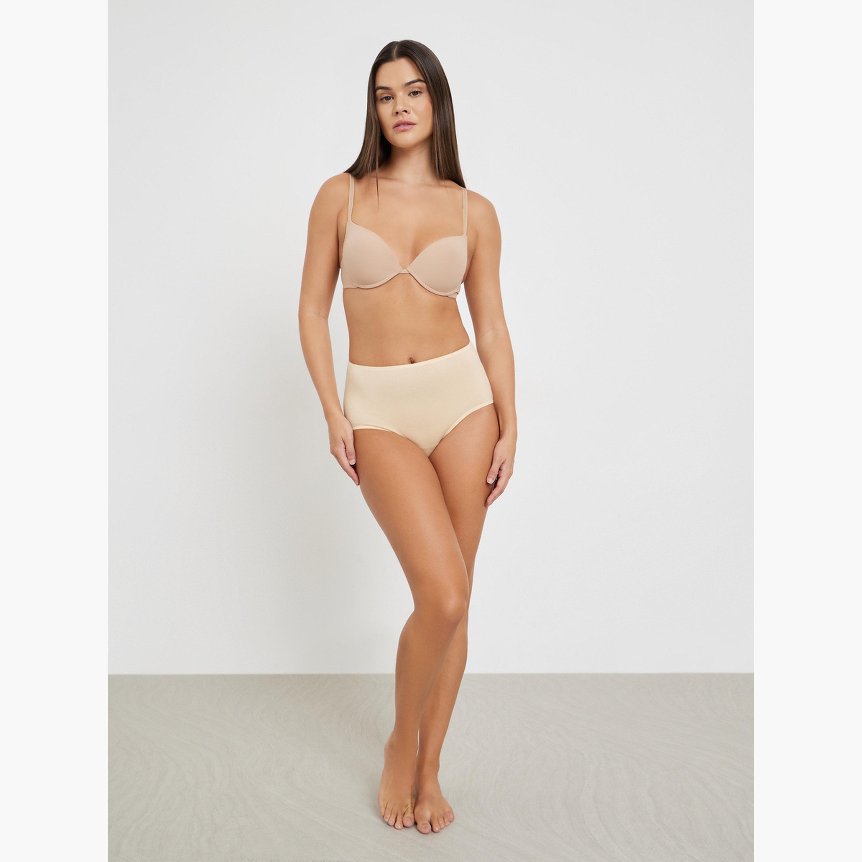 Styli Women  Pack of 5 - Cotton Solid Full Briefs-women-clothing-lingerie-panties-image-3