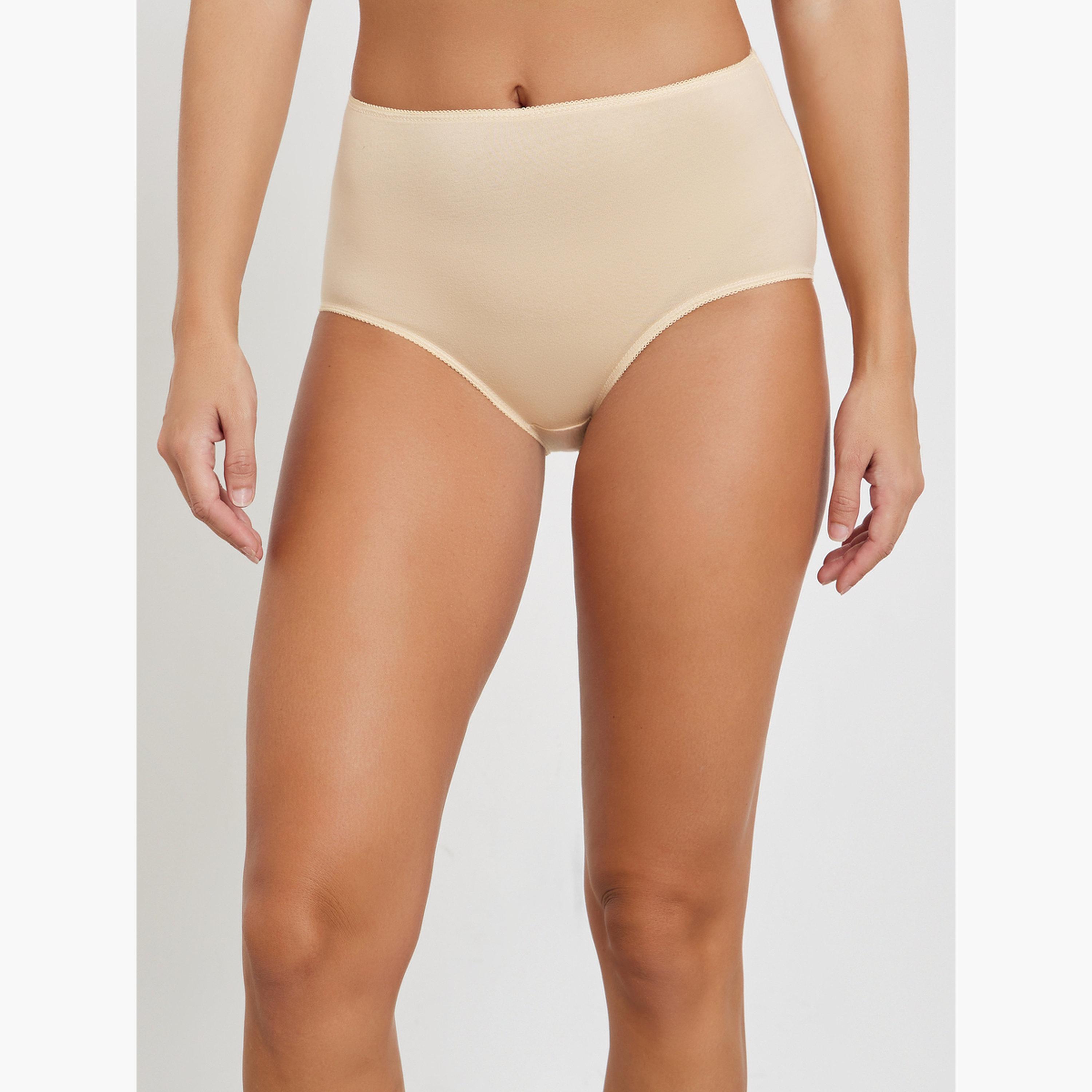 Styli Women  Pack of 5 - Cotton Solid Full Briefs-women-clothing-lingerie-panties-image-4