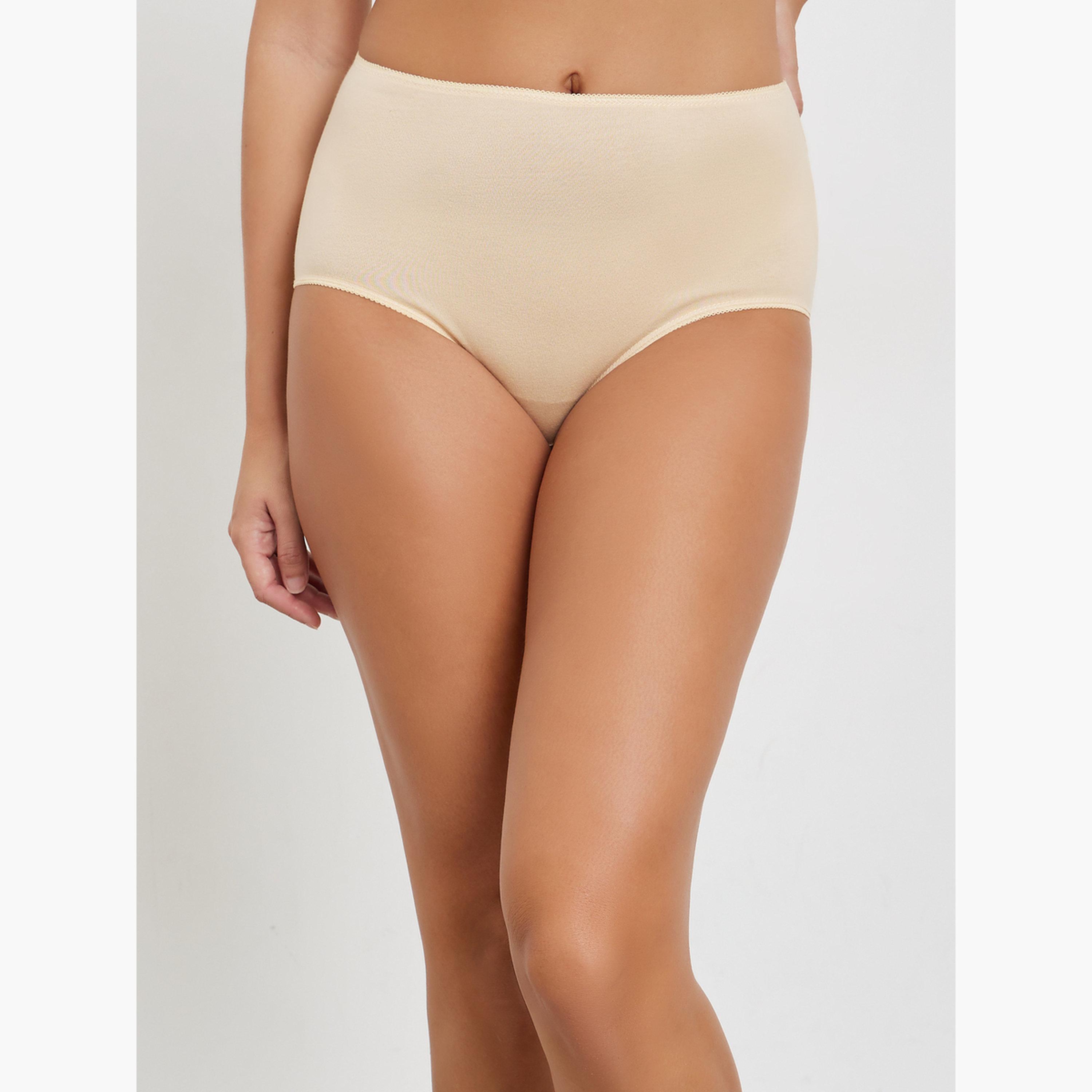 Styli Women  Pack of 5 - Cotton Solid Full Briefs-women-clothing-lingerie-panties-image-5